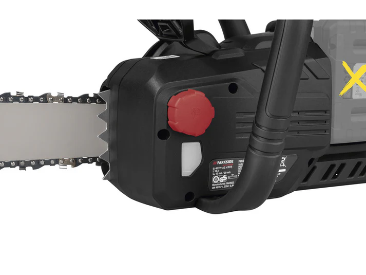 Dettaglio tappo olio motosega PPKSA 40-Li A1